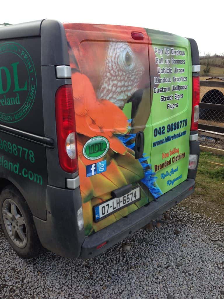 IDL Ireland Van Back