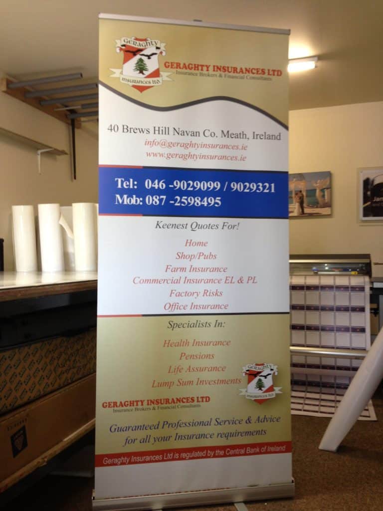 Geraghty Insurances Banners